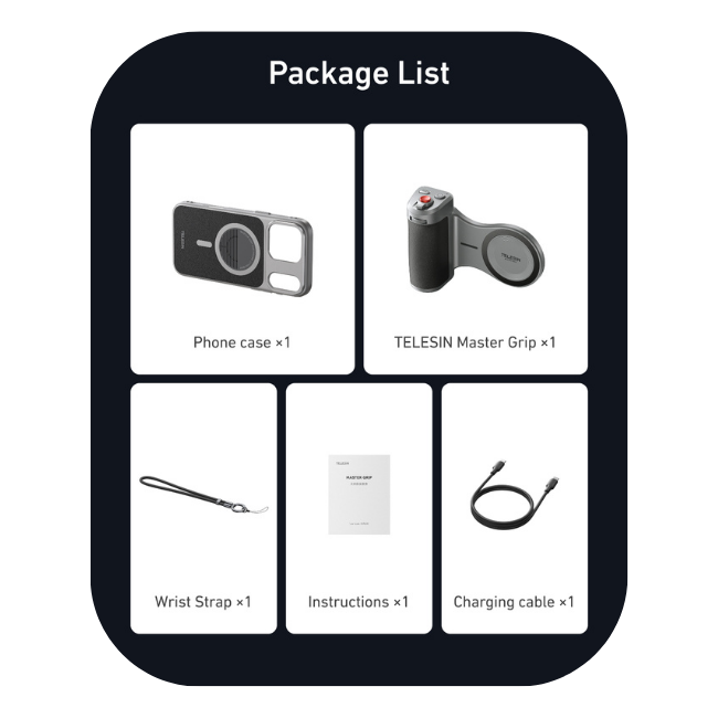 TELESIN Remote Control & Portable Grip for iPhone 17 Pro / Pro Max - Image 4